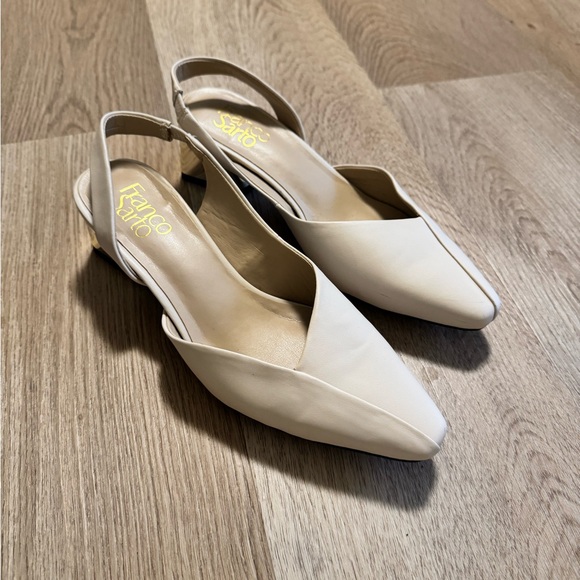 Franco Sarto Women's Elegant Cream Heels - Picture 2 of 12